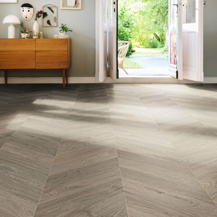 Parchet Laminat Chevron Grey rezistent la umiditate - imagine 2